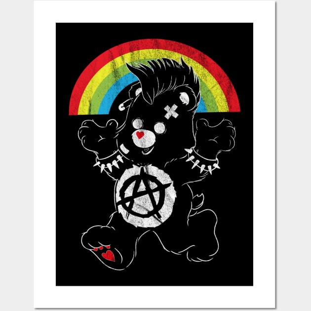 Pride Bear Vintage Wall Art by Veljam